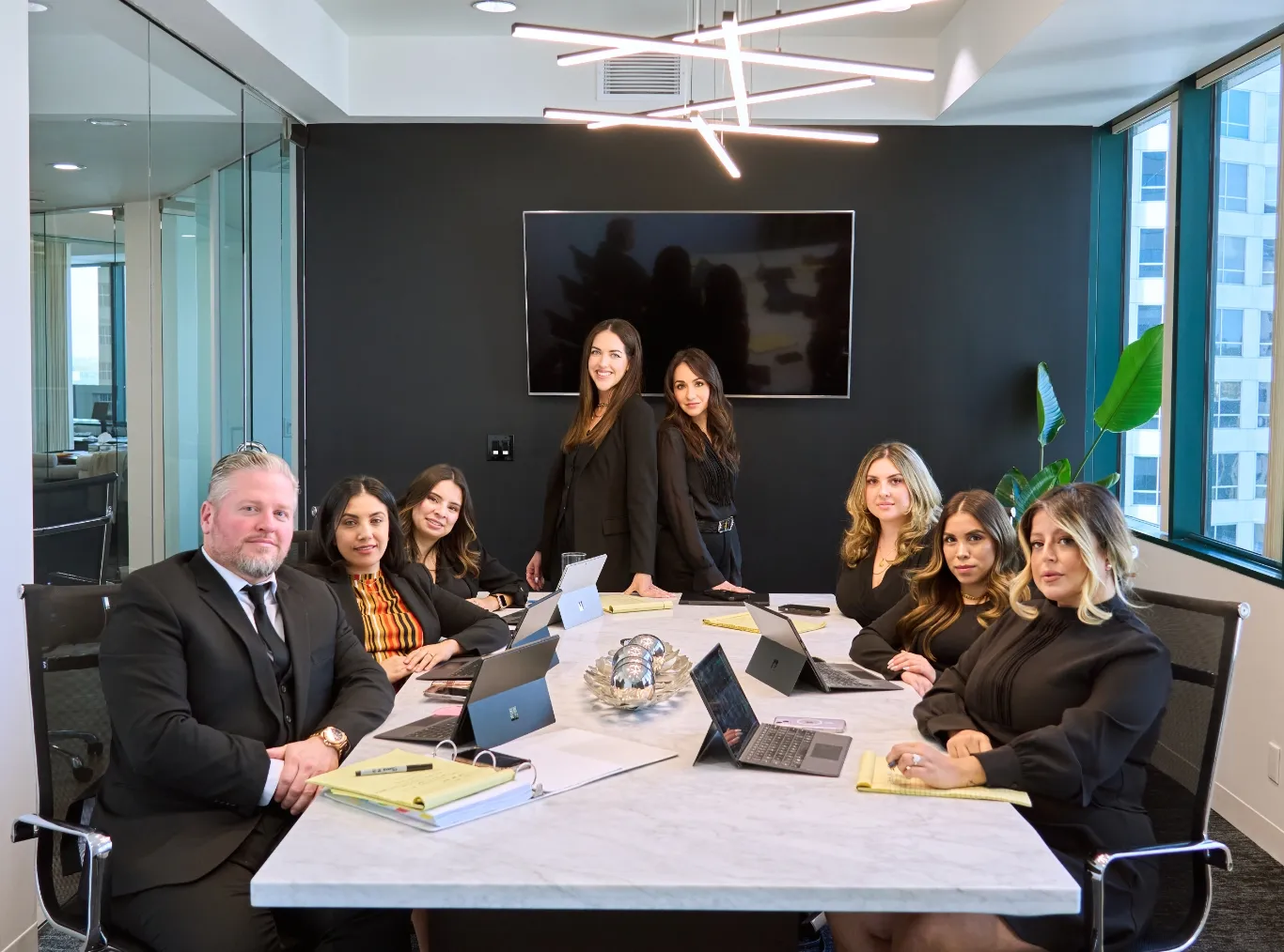 Contreras Law Firm- group photo of all attorneys and staff.